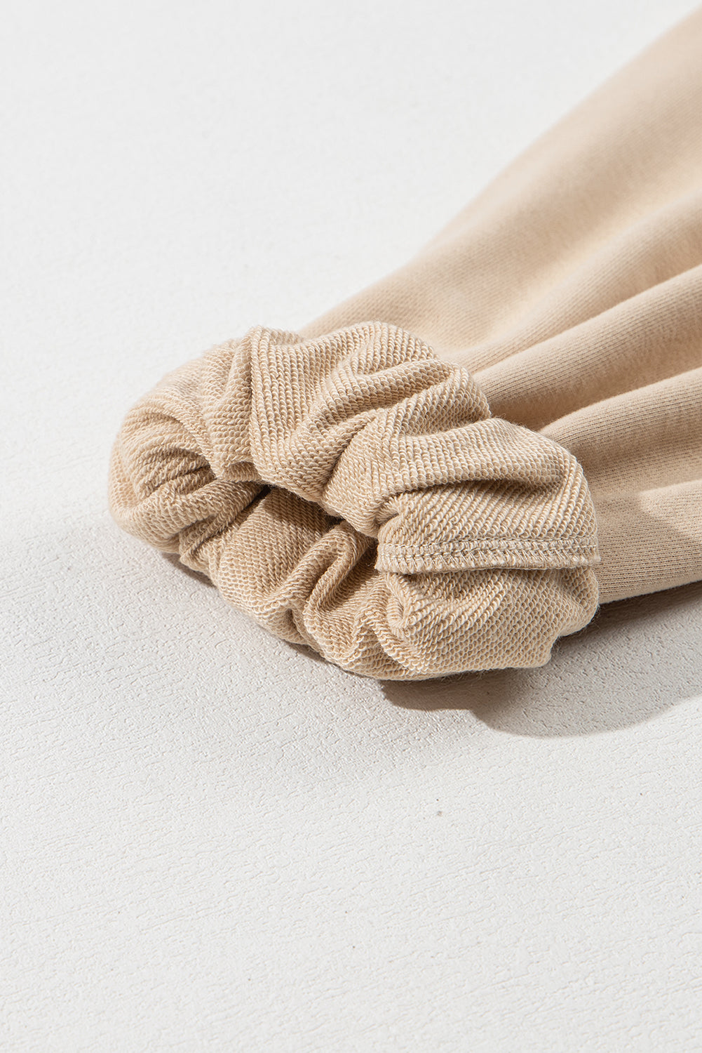 Parchment Solid Kangaroo Pocket Half Zipper Oversized Hoodie Sweatshirts & Hoodies JT's Designer Fashion