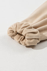 Parchment Solid Kangaroo Pocket Half Zipper Oversized Hoodie Sweatshirts & Hoodies JT's Designer Fashion