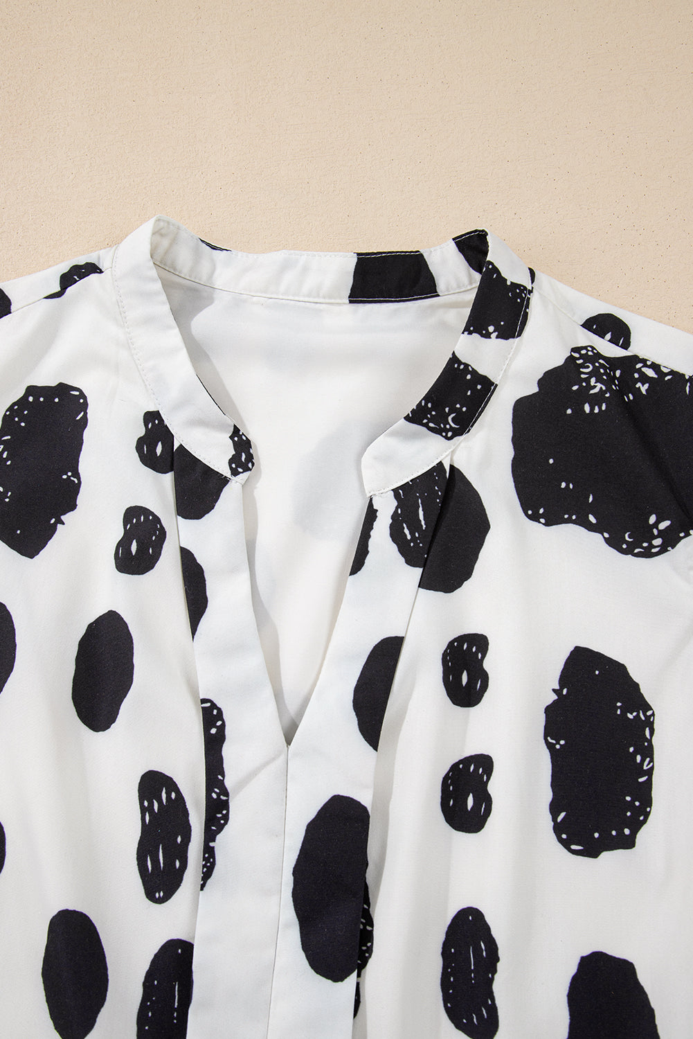 White Polka Dot Print Ruffled Sleeve Pocketed Plus Size Midi Dress Plus Size Midi Dresses JT's Designer Fashion