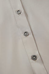 High Solid Color Balloon Sleeve Side Slits Loose Fit Shirt Blouses & Shirts JT's Designer Fashion