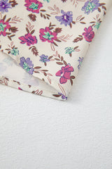 Multicolour Bohemian Ditsy Floral Smocked Fit Flare Sundress Floral Dresses JT's Designer Fashion