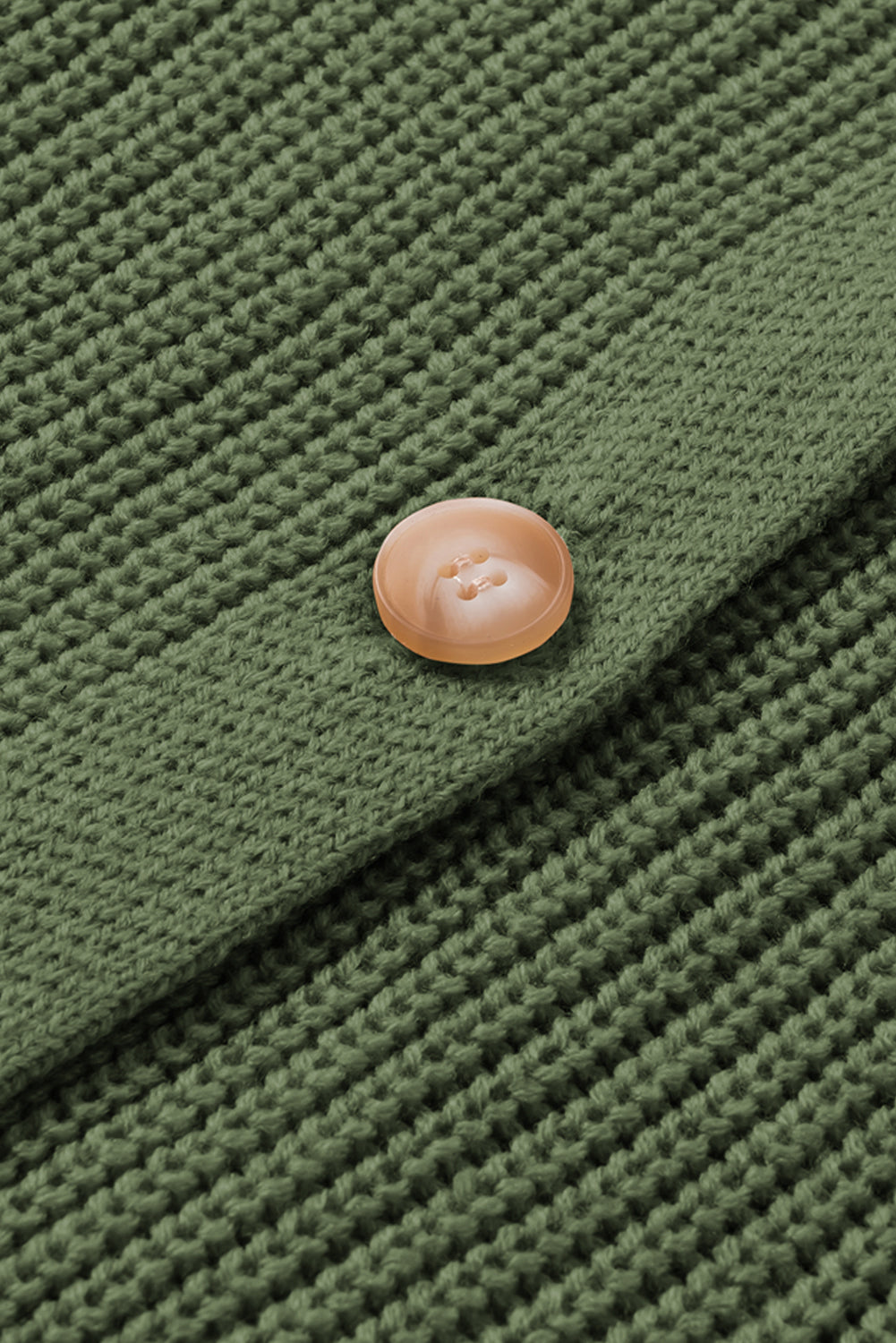 Green Bishop Sleeve Button V Neck Cardigan Sweater Cardigans JT's Designer Fashion