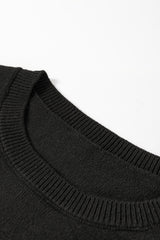 Black Tinsel Merry & Bright Round Neck Plus Size Sweater Plus Size Sweaters & Cardigans JT's Designer Fashion