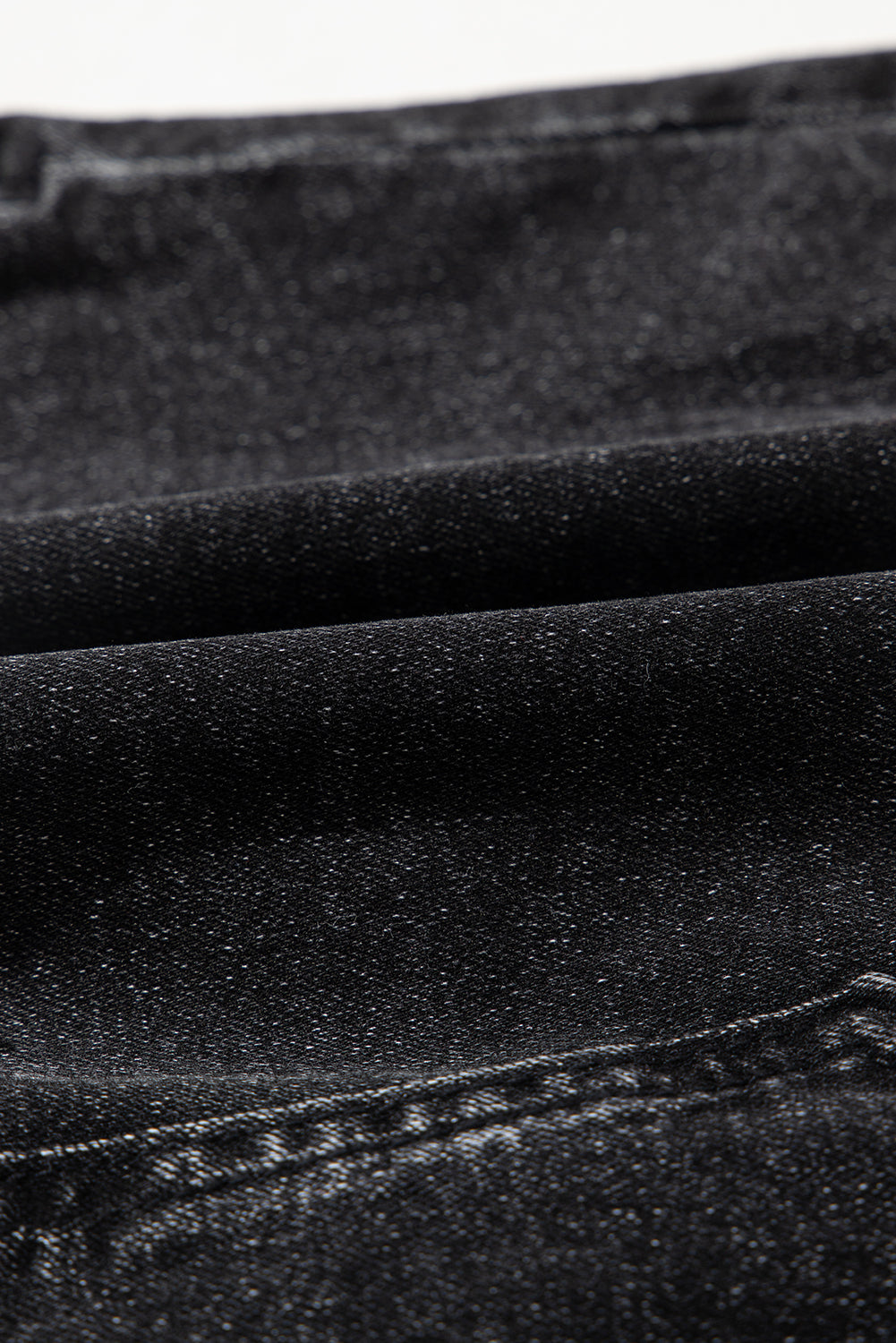 Carbon Grey Mineral Wash Ripped Raw Hem Denim Mini Skirt Skirts & Petticoat JT's Designer Fashion