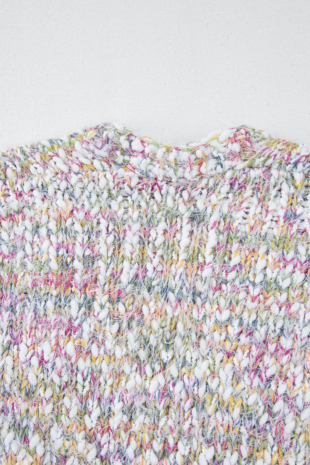 Yellow Multicolor Confetti Open Front Knit Cardigan Cardigans JT's Designer Fashion