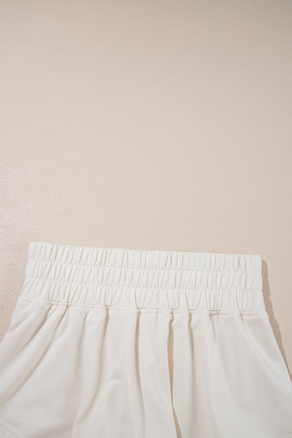 Beige 2pcs Cropped Tee and Ruffle High Waist Skort Set Short Sets JT's Designer Fashion