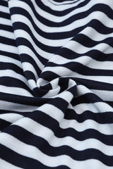 Stripe Kangaroo Pocket Drawstring Hoodie Sweatshirts & Hoodies JT's Designer Fashion