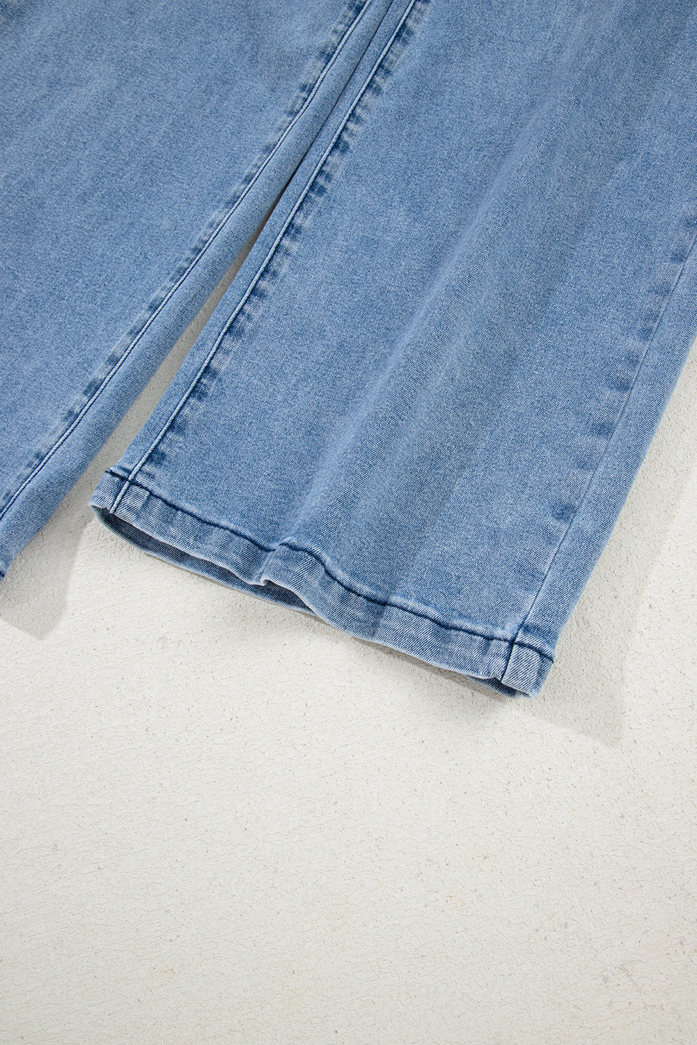 Beau Blue Western Washed Bow Knot Sash Wide Leg Jeans Jeans JT's Designer Fashion