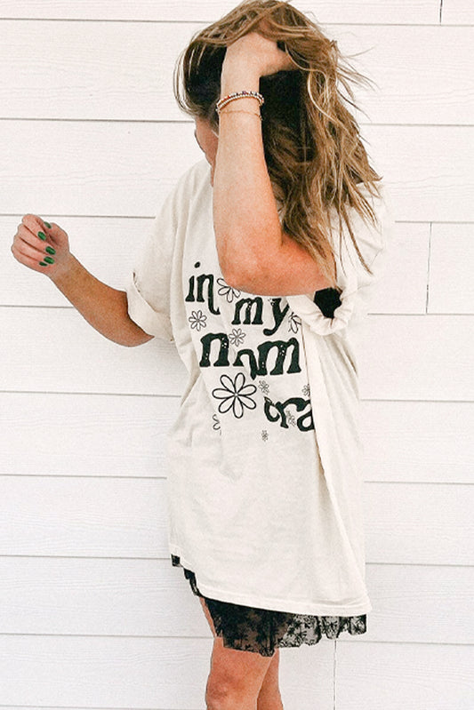 Jet Stream In My mom Era Graphic Loose Casual Tee Graphic Tees JT's Designer Fashion