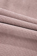 Light Pink Corduroy Flap Pocket Button Up Shacket Jackets JT's Designer Fashion