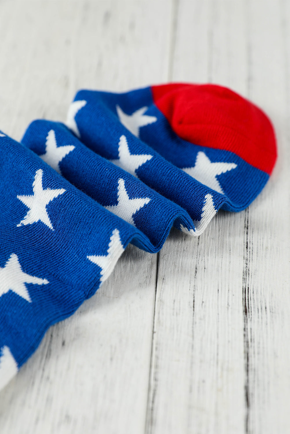Sail Blue American Flag Pattern Soft Knitted Socks Socks JT's Designer Fashion