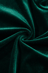 Evergreen Velvet High Neck Tiered Ruffle Mini Dress Mini Dresses JT's Designer Fashion
