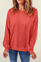 Plain Crew Neck Pullover Sweatshirt Sweatshirts & Hoodies JT's Designer Fashion