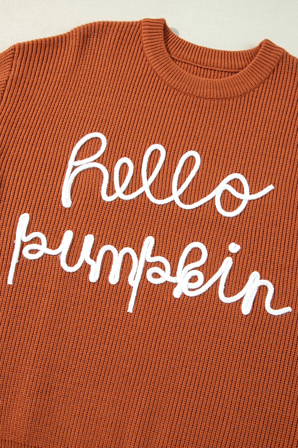 Flamingo Hello Pumpkin Graphic Sweater Sweaters JT's Designer Fashion