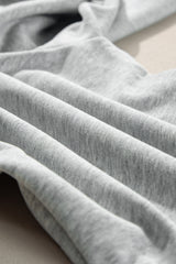 Light Grey Solid Color Fleece Lined Drawstring Waist Joggers Pants & Culotte JT's Designer Fashion