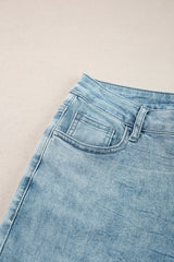 Dusk Blue Acid Wash Extra Wide Leg High Waist Long Jeans Jeans JT's Designer Fashion