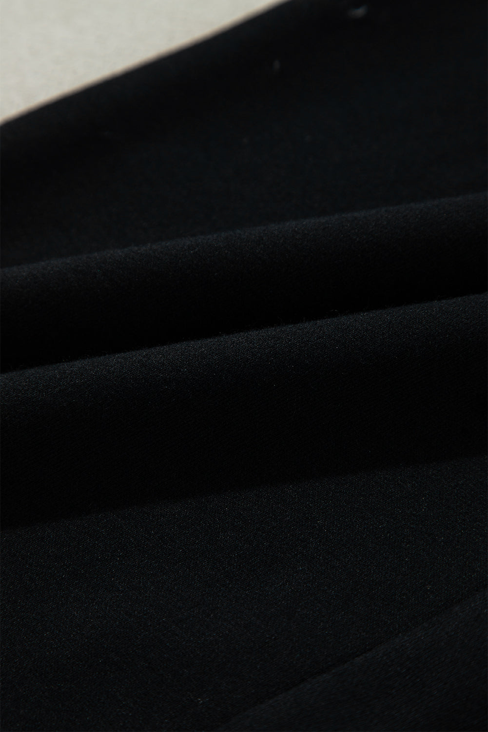 Black Solid Color Fleece Lined Drawstring Waist Casual Pants Pants & Culotte JT's Designer Fashion