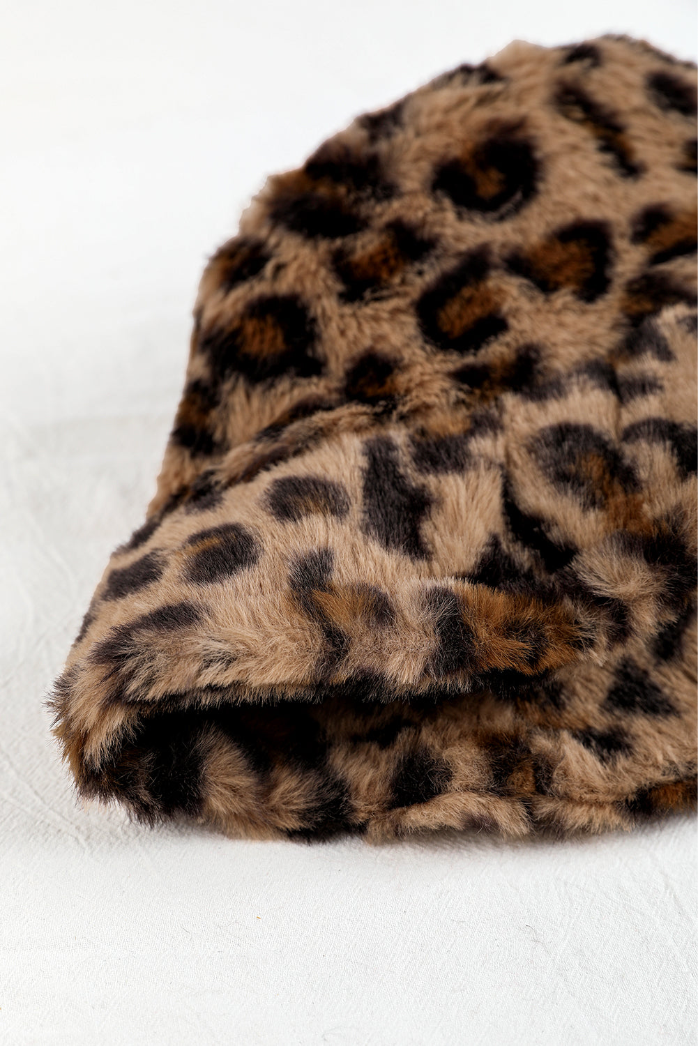 Thai Curry Leopard Plush Wide Brim Winter Fishman Hat Hats & Caps JT's Designer Fashion