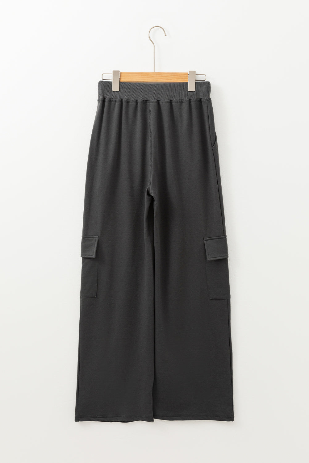 Carbon Grey Cargo Pockets Drawstring Sweatpants Pants & Culotte JT's Designer Fashion