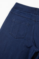Sail Blue Medium Wash Straight Leg Loose Casual Jeans Jeans JT's Designer Fashion