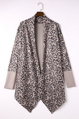Leopard Open Front Cardigan Sweaters & Cardigans JT's Designer Fashion