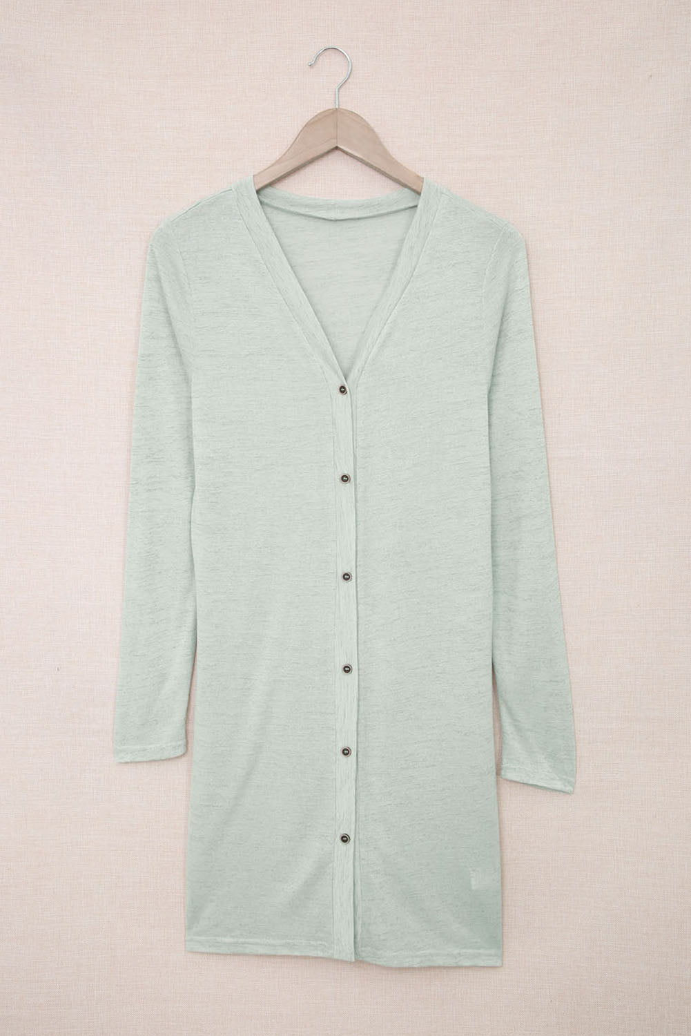 Solid Color Open-Front Buttons Cardigan Sweaters & Cardigans JT's Designer Fashion