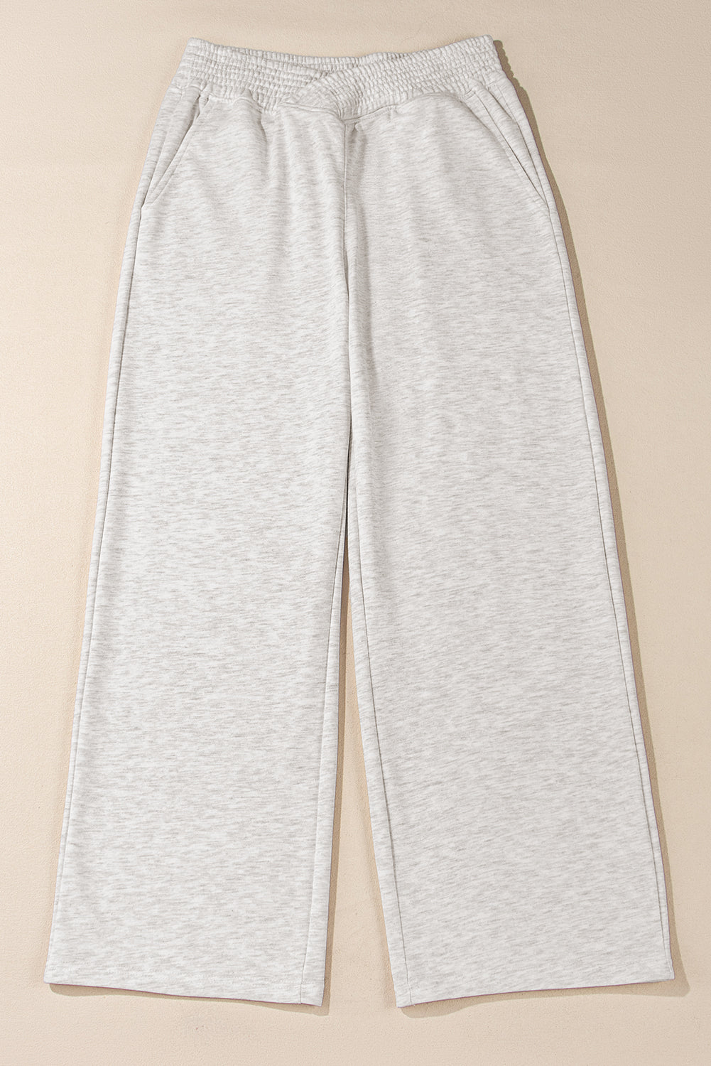 Light Grey Cross-Waist Wide Leg Lounge Pants Pants & Culotte JT's Designer Fashion