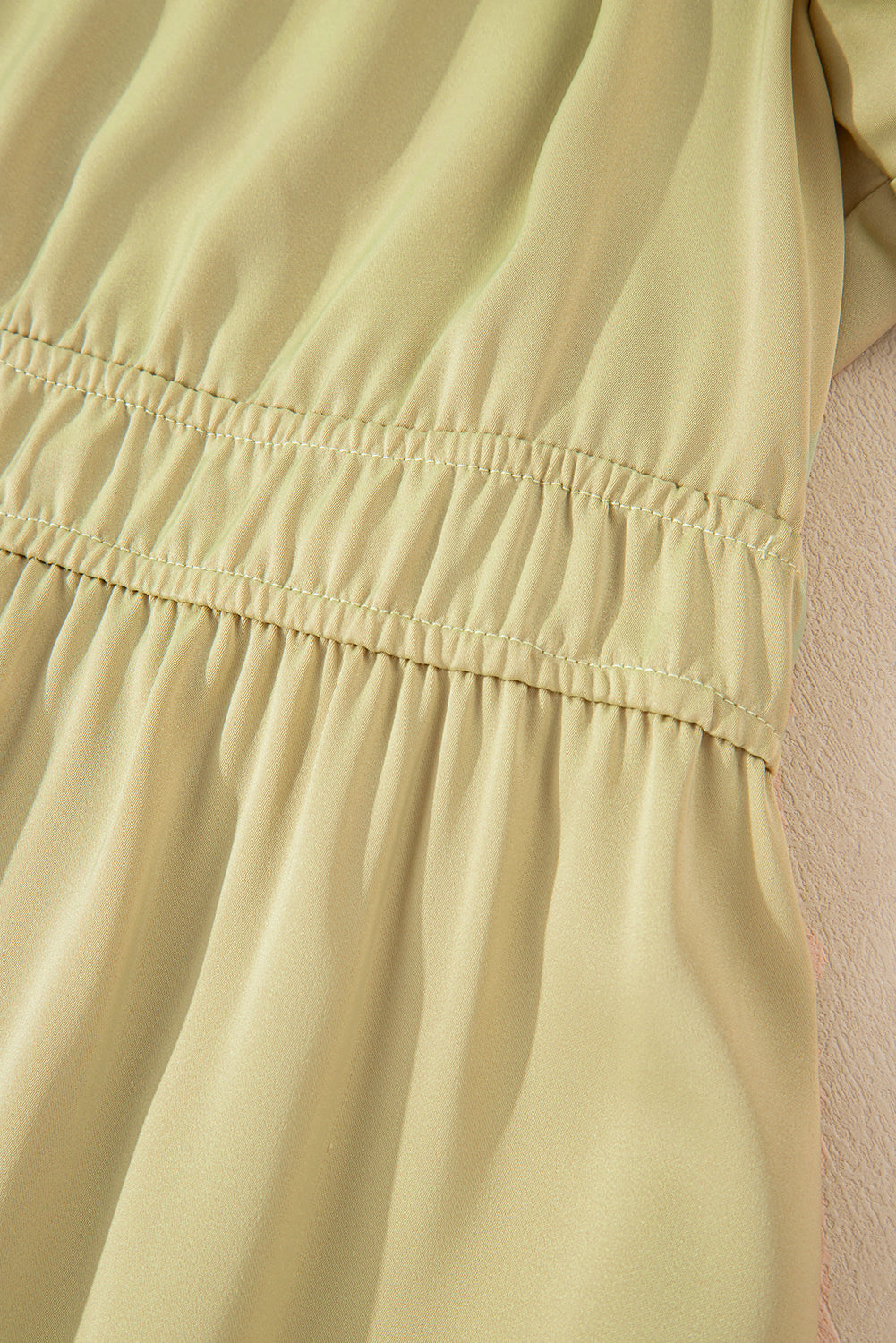 Laurel Green Notched V Neck Puff Sleeve Tiered Plus Size Maxi Dress Plus Size Maxi Dresses JT's Designer Fashion