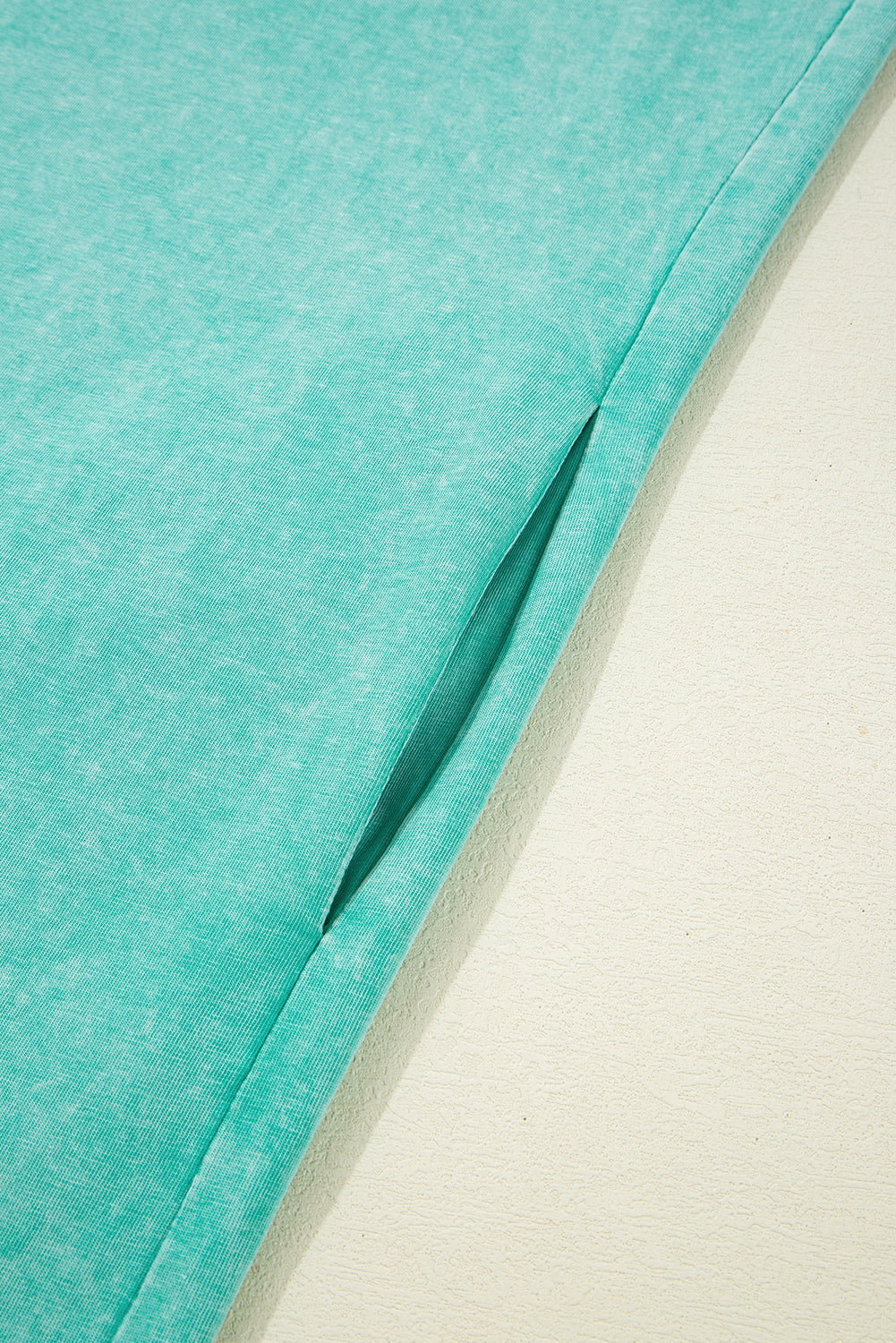 Clearly Aqua Mineral Wash Pocketed T-shirt Long Dress T Shirt Dresses JT's Designer Fashion