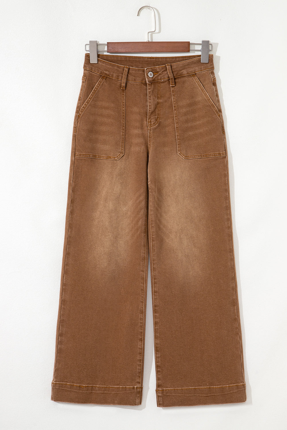 Breen Cropped High Rise Wide Leg Jeans Jeans JT's Designer Fashion