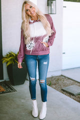 Leopard Tie Dye Print Kangaroo Pocket Pullover Hoodie Sweatshirts & Hoodies JT's Designer Fashion