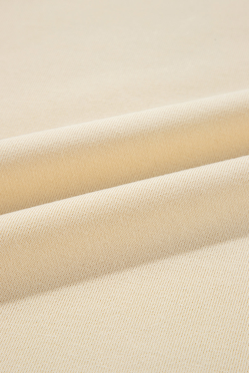 Beige Buttoned Sleeve Dropped Shoulder Sweatshirt Sweatshirts & Hoodies JT's Designer Fashion