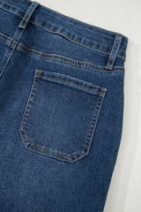 Ashleigh Blue Cropped High Rise Wide Leg Jeans Jeans JT's Designer Fashion