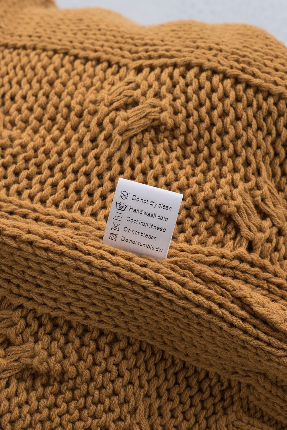 Cuddle Weather Cable Knit Handmade Turtleneck Sweater Sweaters & Cardigans JT's Designer Fashion