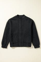 Black Floral Quilted Jacket Jackets JT's Designer Fashion