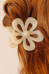 Beautifully Flower Shape Resin Hair Clip Headwear JT's Designer Fashion