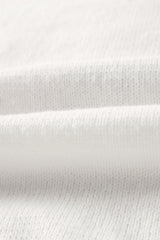 White Merry & Bright Round Neck Casual Sweater Sweaters JT's Designer Fashion
