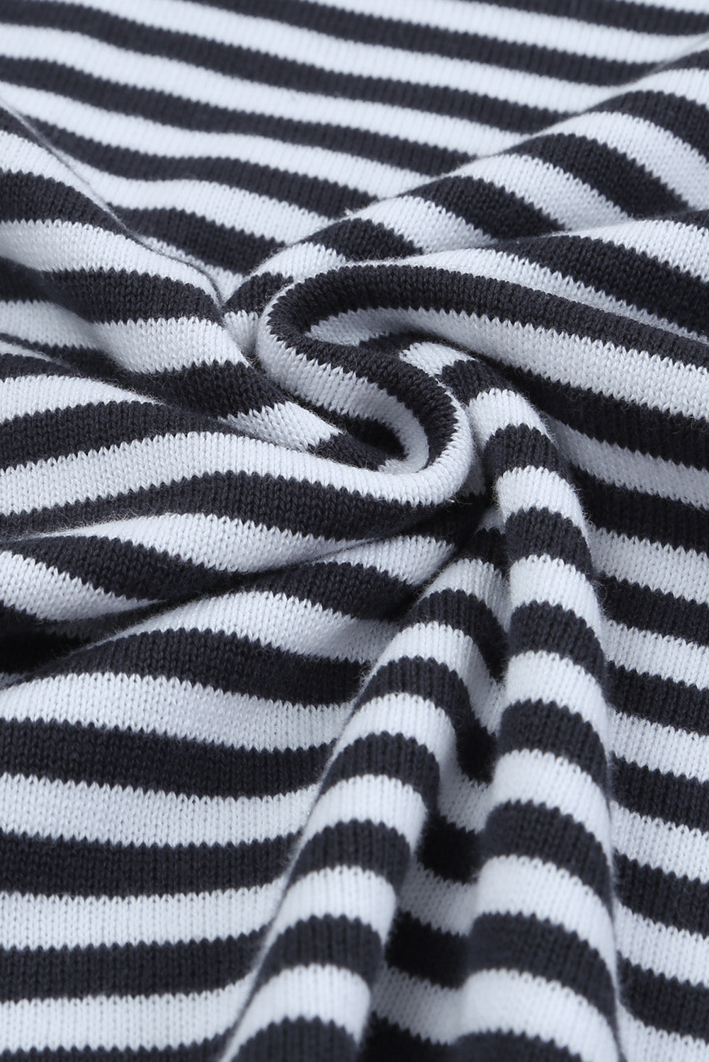 Contrast Trimmed Striped Drop Shoulder Sweater Sweaters & Cardigans JT's Designer Fashion