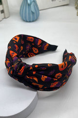 Carrot Halloween Pattern Print Knotted Headband Headwear JT's Designer Fashion