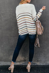 Multicolor Striped Knit Sweater Sweaters & Cardigans JT's Designer Fashion