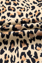 Parchment Leopard Drawstring Flowy Wide Leg Pants Pants & Culotte JT's Designer Fashion