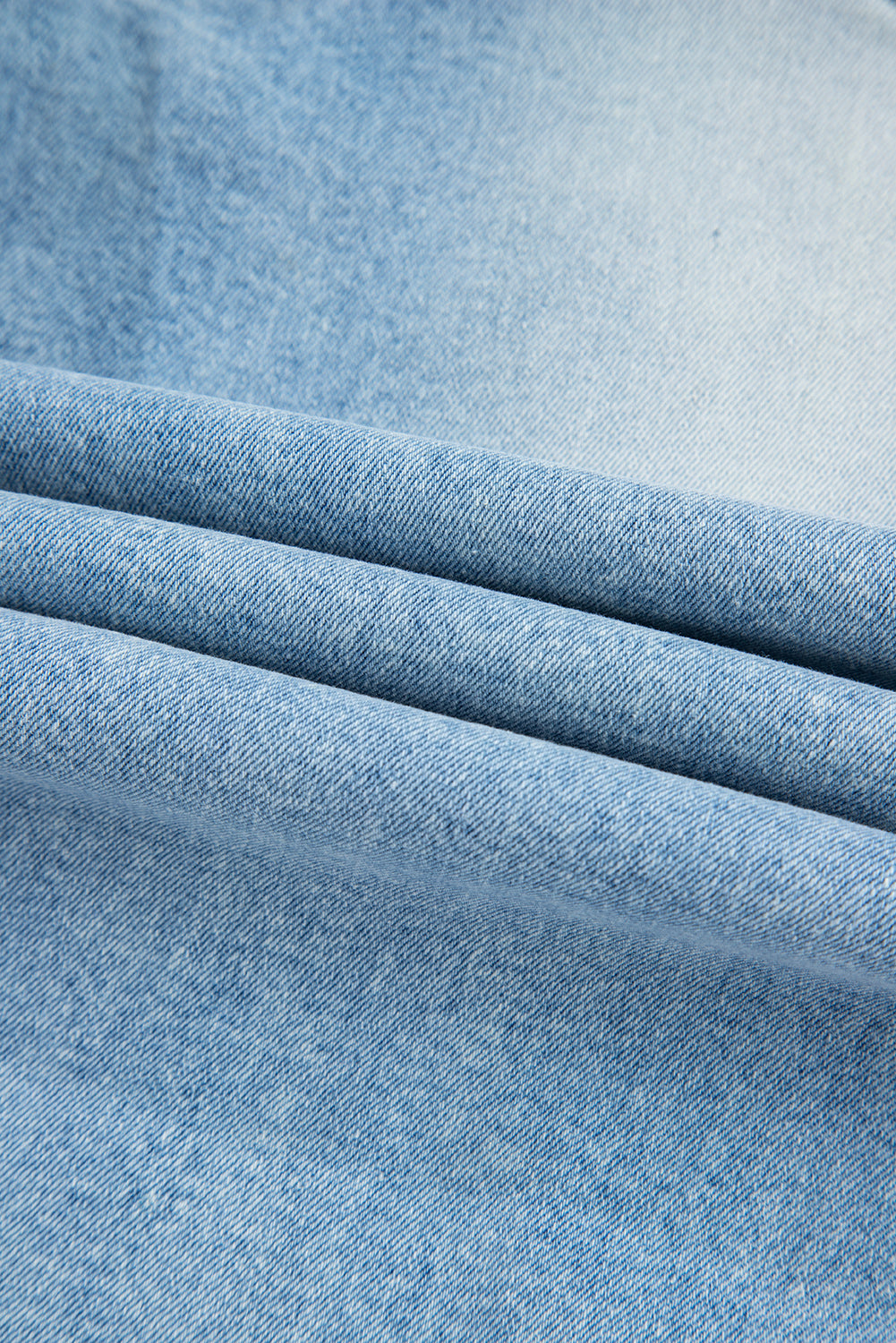 Beau Blue Flower Patched Light Wash Cropped High Waist Jeans Jeans JT's Designer Fashion