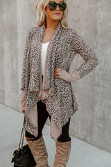 Leopard Open Front Cardigan Sweaters & Cardigans JT's Designer Fashion