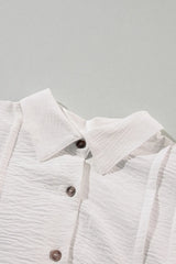 Collared Neck Short Sleeve Mini Dress Mini Dresses JT's Designer Fashion