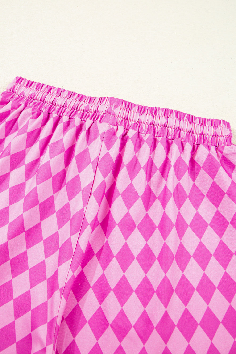 Pink Geometric Print Active Casual Shorts with Slits Casual Shorts JT's Designer Fashion