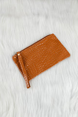 Thai Curry Crocodile Pattern Zipper Wristlet Wallet Handbags JT's Designer Fashion