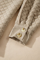 Jet Stream Solid Color Quilted Puffer Buttoned Shacket Jackets JT's Designer Fashion