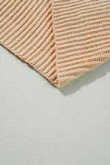 Apricot Cable Knit Drop Shoulder Side Slits Loose Sweater Sweaters JT's Designer Fashion