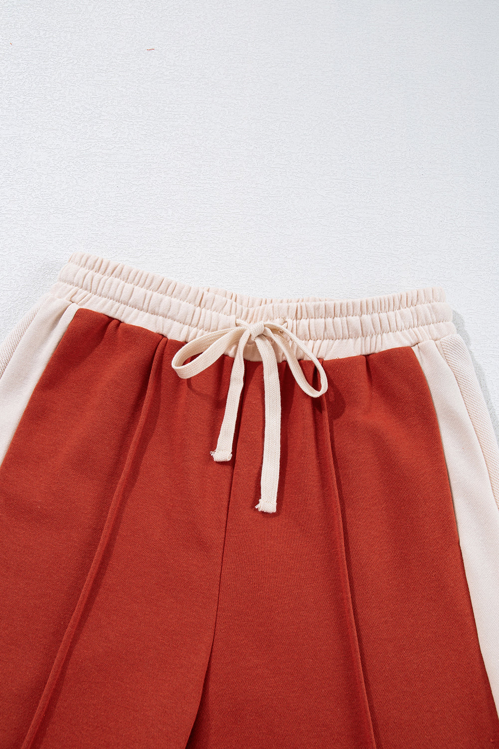 Flamingo Color Block Drawstring High Waist Wide Leg Pants Pants & Culotte JT's Designer Fashion