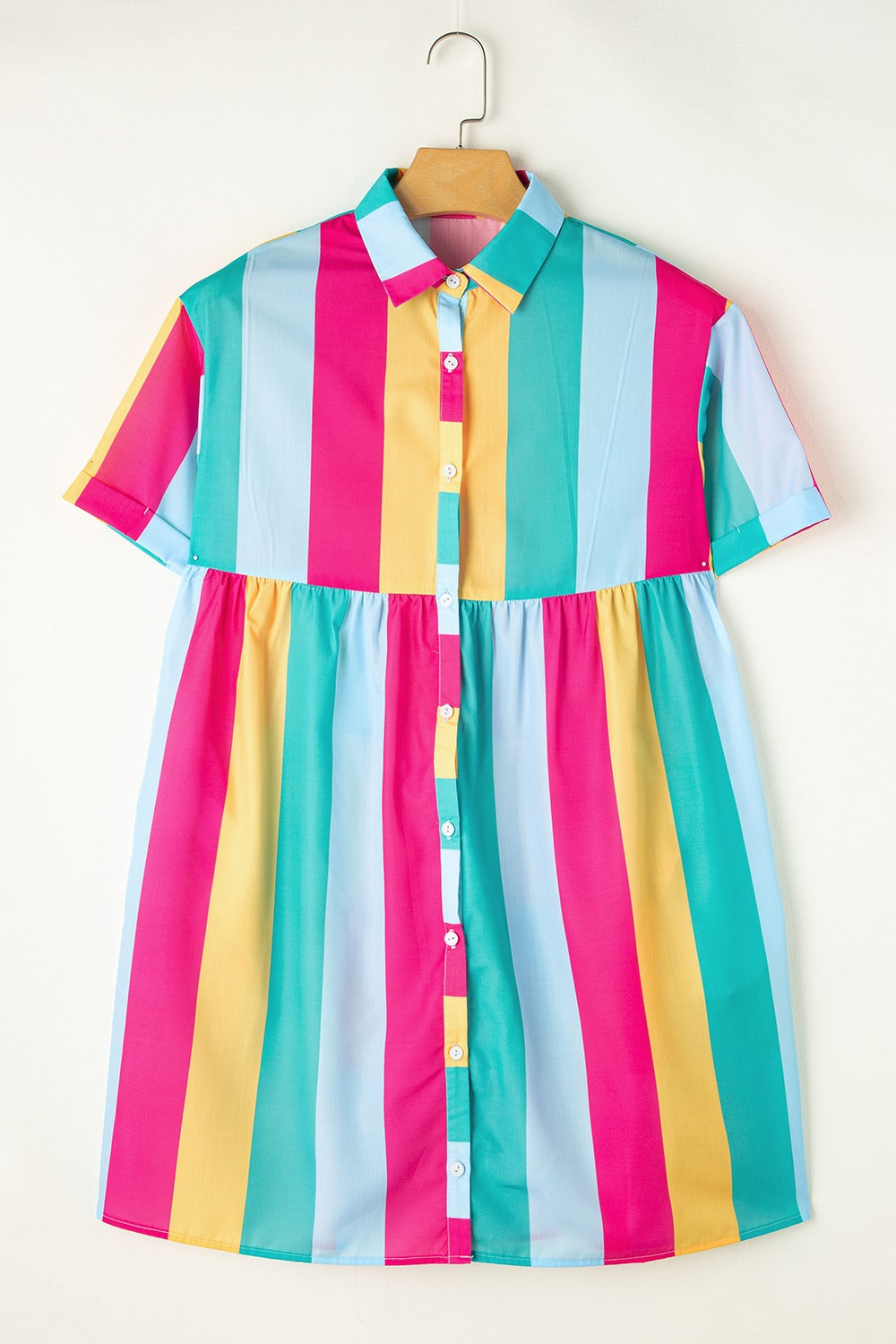 Color Block Half Sleeve Mini Dress Mini Dresses JT's Designer Fashion